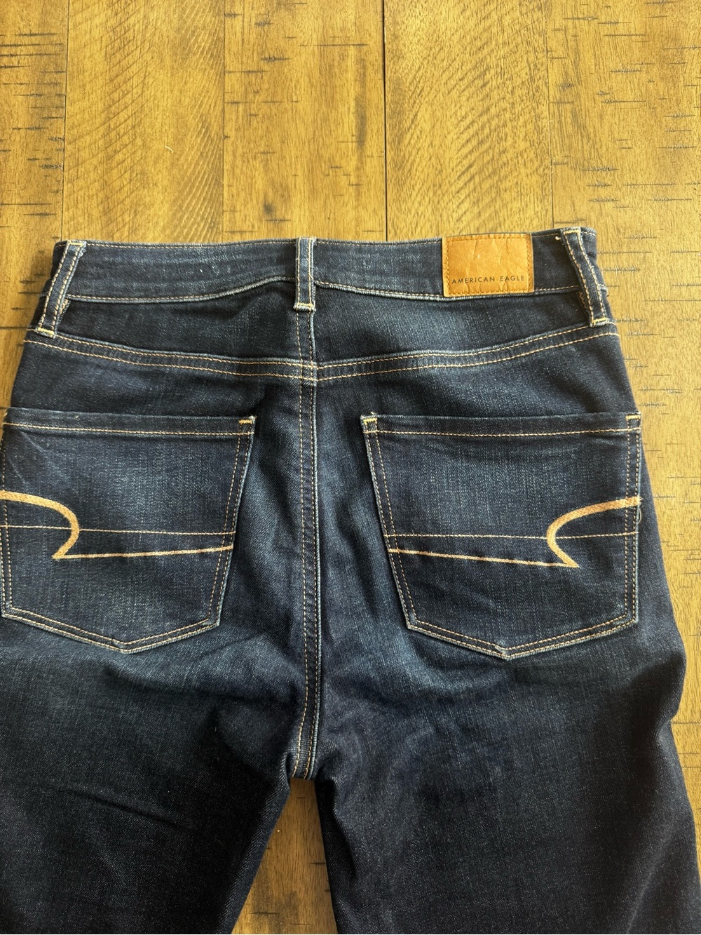American Eagle Outfitters Dark Blue Flare Jeans - Picture 7 of 13